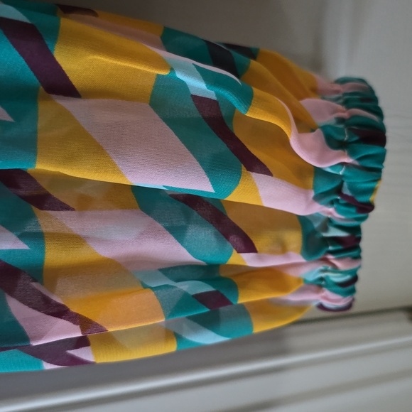 RYEGRASS BRAND WOMEN'S MULTI COLORED BLOUSE TOP SIZE LARGE - Picture 5 of 16